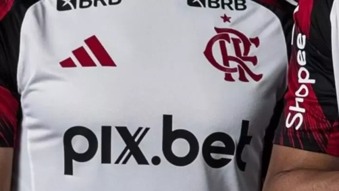 Camisa do Flamengo com o patrocínio da Pixbet