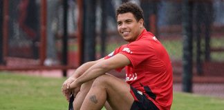 Ronaldo em treino do Flamengo na Gávea