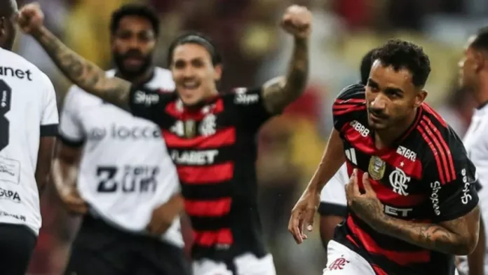 Danilo marca o 1º gol do Flamengo na vitória sobre o Botafogo-PB