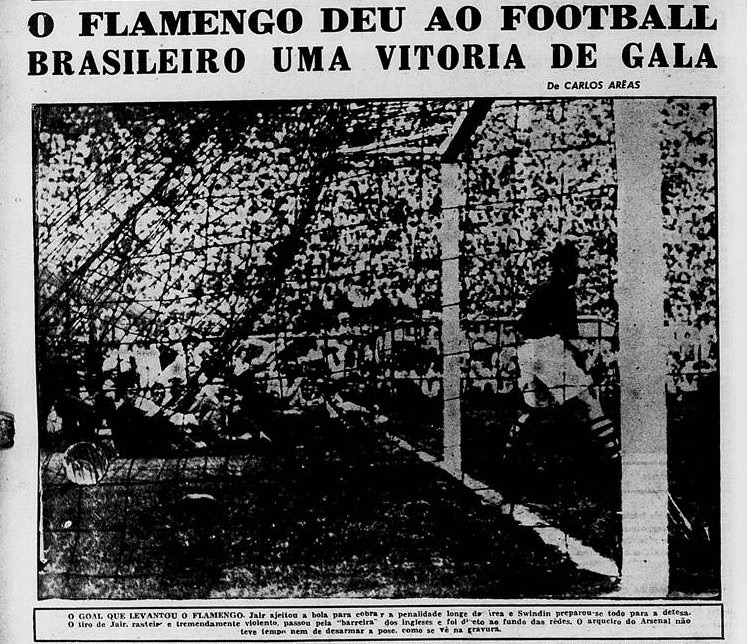 O Globo Esportivo trazendo o 1º gol da grande vitória do Flamengo sobre o Arsenal