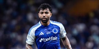Gabigol em campo pelo Cruzeiro