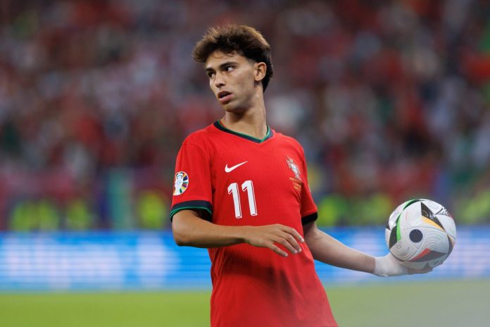 João Félix em campo pela Seleção de Portugal