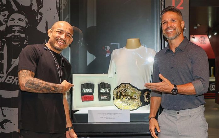 José Aldo é homenageado no Museu do Flamengo