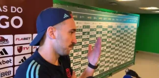 Léo Ortiz em entrevista após vitória do Flamengo sobre o Palmeiras
