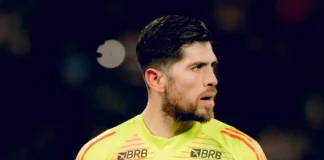 Goleiro Rossi em campo pelo Flamengo