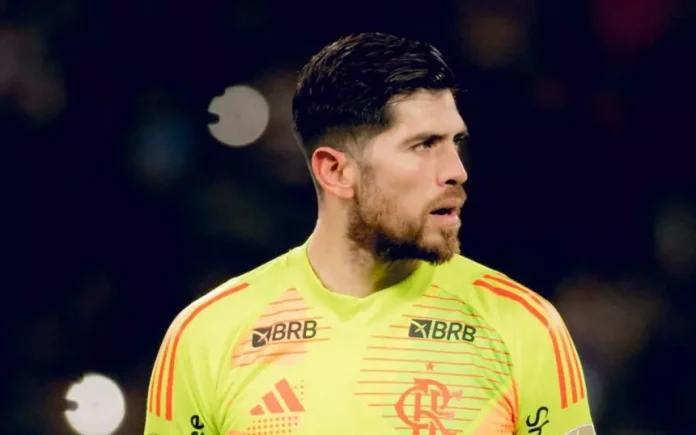Goleiro Rossi em campo pelo Flamengo
