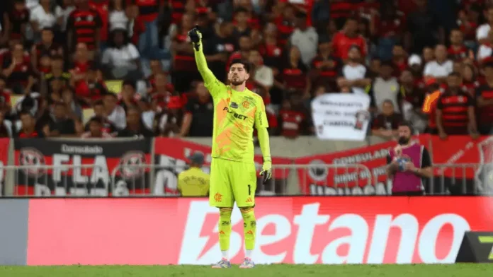 Rossi em campo pelo Flamengo contra o Bahia