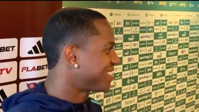 Wallace Yan em entrevista após vitória do Flamengo sobre o Palmeiras