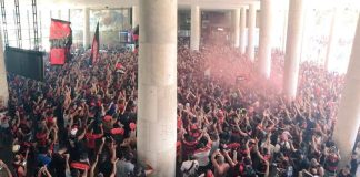 AeroFla, Torcida do Flamengo lota o Aeroporto Santos Dumont