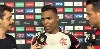 Alex Sandro em entrevista após empate do Flamengo contra o Los Angeles
