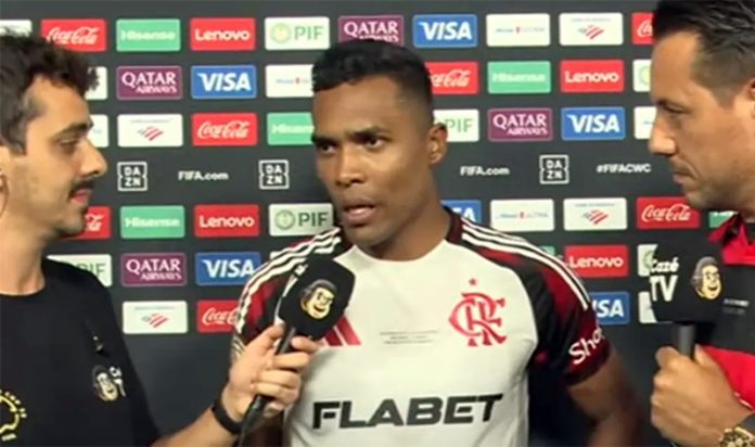 Alex Sandro em entrevista após empate do Flamengo contra o Los Angeles