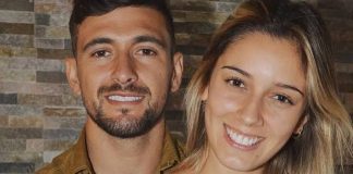 Arrascaeta e sua esposa Camila Bastiani