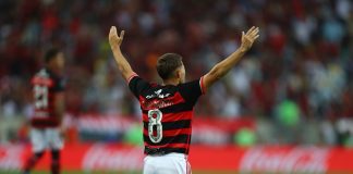 Caio Garcia em campo pelo Sub-20 do Flamengo