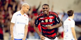 Evertton Araújo marca na goleada do Flamengo sobre o Fortaleza
