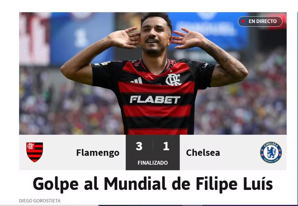 Flamengo 3 x 1 Chelsea - Jornal As