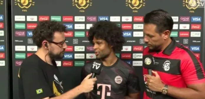 Gnabry em entrevista a Cazé TV após derrota do Flamengo para o Bayern de Munique