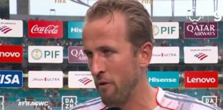 Harry Kane em entrevista após vitória do Bayern sobre o Flamengo