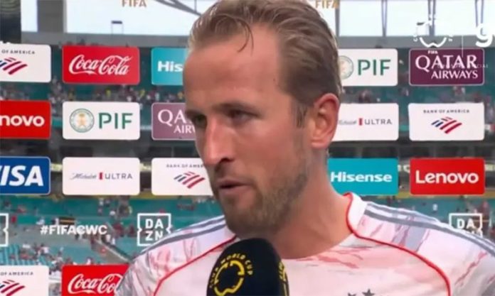 Harry-Kane-Entrevista-Flamengo-2-4-Bayern-Munique-290625 Harry Kane em entrevista após vitória do Bayern sobre o Flamengo