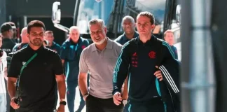 José Boto, Filipe Luís e a delegação do Flamengo