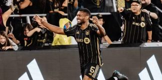 Marlon em campo pelo Los Angeles FC