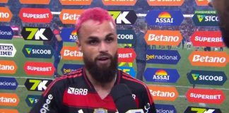 Michael em entrevista após goleada do Flamengo sobre o Fortaleza