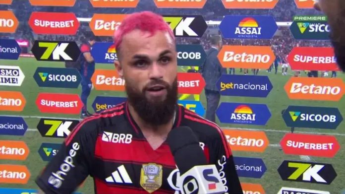 Michael em entrevista após goleada do Flamengo sobre o Fortaleza