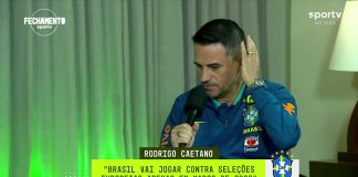 Rodrigo Caetano em entrevista no programa Fechamento Sportv