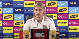 Sebastián Beccacece técnico da Seleção do Equador