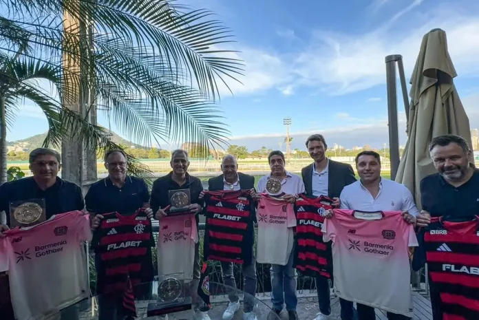Dirigentes de Flamengo e Bayer Leverkusen