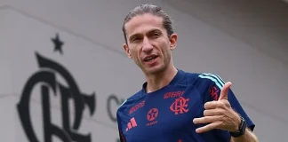 Filipe Luís técnico do Flamengo no Ninho do Urubu