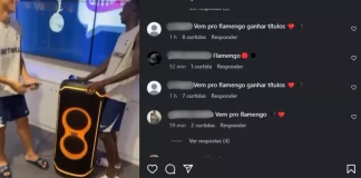 Torcedores do Flamengo no Instagram do Emerson Royal