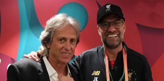 Jorge Jesus e o técnico alemão Jürgen Klopp