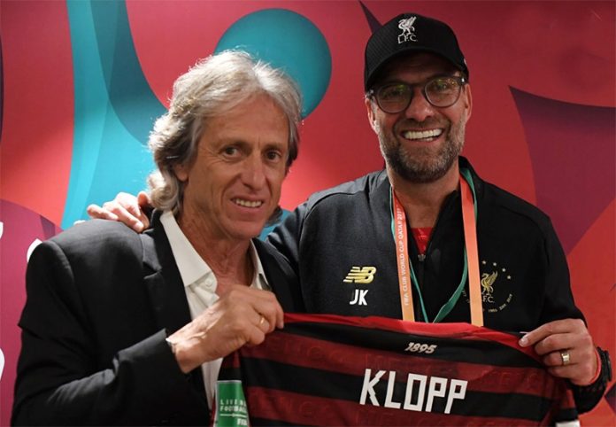 Jorge Jesus e o técnico alemão Jürgen Klopp