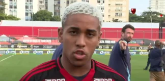 Joshua em entrevista após goleada do Flamengo sobre o Bayer Leverkusen