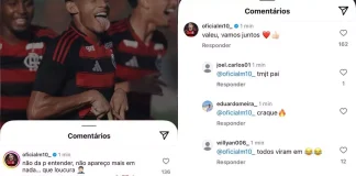 Matheus Gonçalves em postagem no Instagram