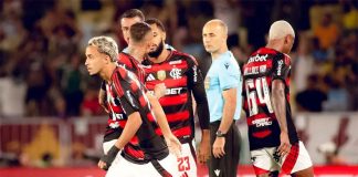 Matheus Gonçalves e Juninho, entram no lugar de Cebolinha e Wallace Yan, na partida entre Flamengo x Fluminense