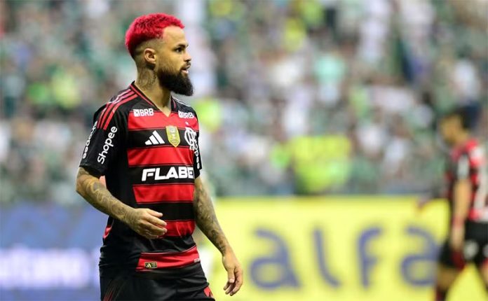 Michael em campo pelo Flamengo