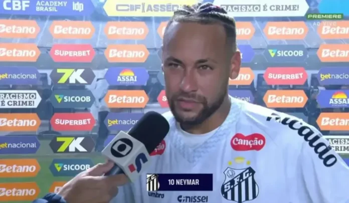 Neymar em entrevista após vitória do Santos sobre o Flamengo