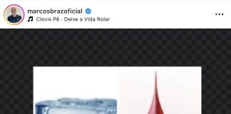 Marcos Braz faz postagem no Instagram