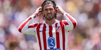 Rodrigo De Paul em campo pelo Atletico de Madrid