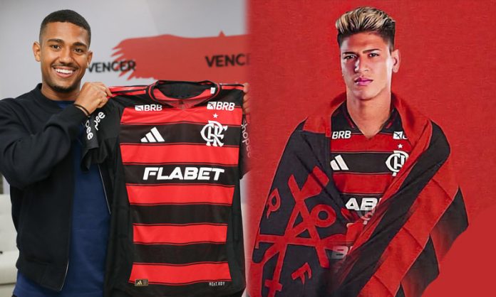 Samuel Lino e Carrascal chegam ao Flamengo