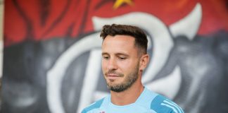 Saúl Ñíguez no Ninho do Urubu