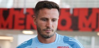Saúl Ñíguez no Ninho do Urubu