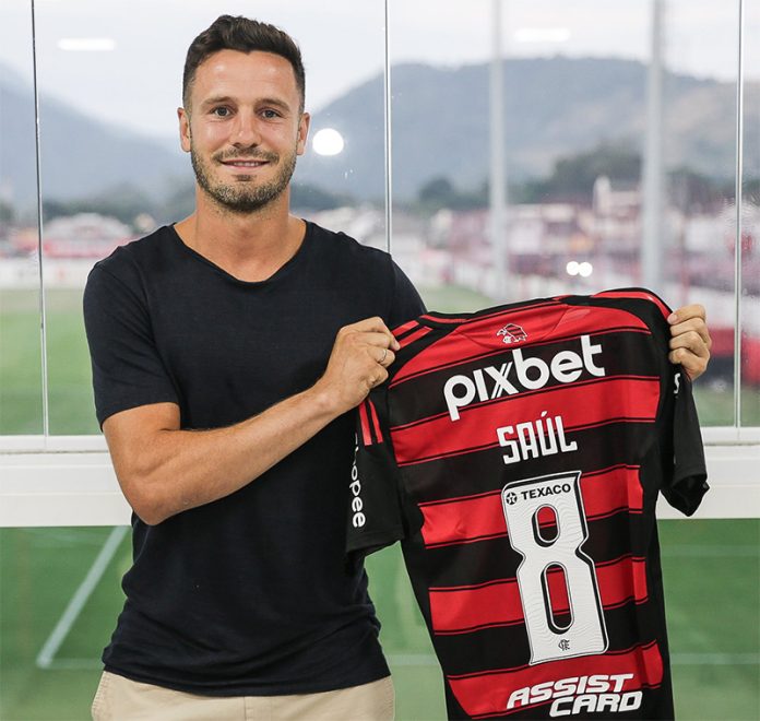 Saúl Ñíguez camisa 8 do Flamengo