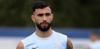 Valentín Castellanos em campo pela Lazio