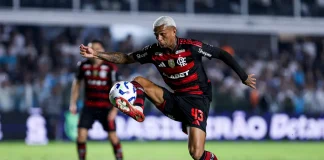 Wesley em campo pelo Flamengo