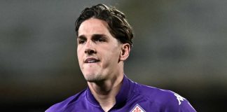 Zaniolo em campo pela Fiorentina