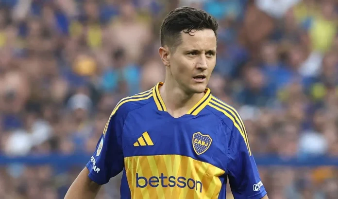 Ander Herrera em campo pelo Boca Juniors