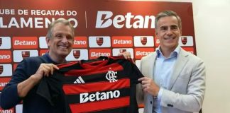 Bap Presidente do Flamengo com a Betano