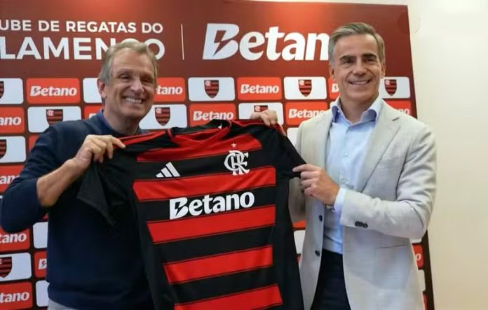 Bap Presidente do Flamengo com a Betano